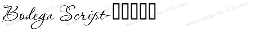 Bodega Script字体转换